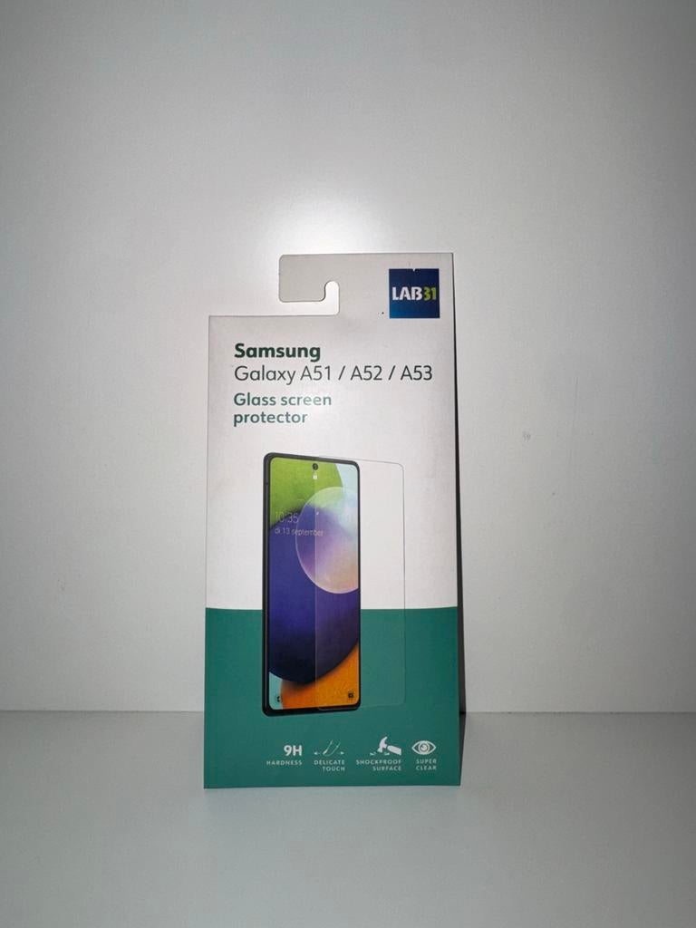 Samsung Galaxy A51/A52/A53 Glazen Screenprotector, Telecommunicatie, Mobiele telefoons | Hoesjes en Frontjes | Samsung, Nieuw