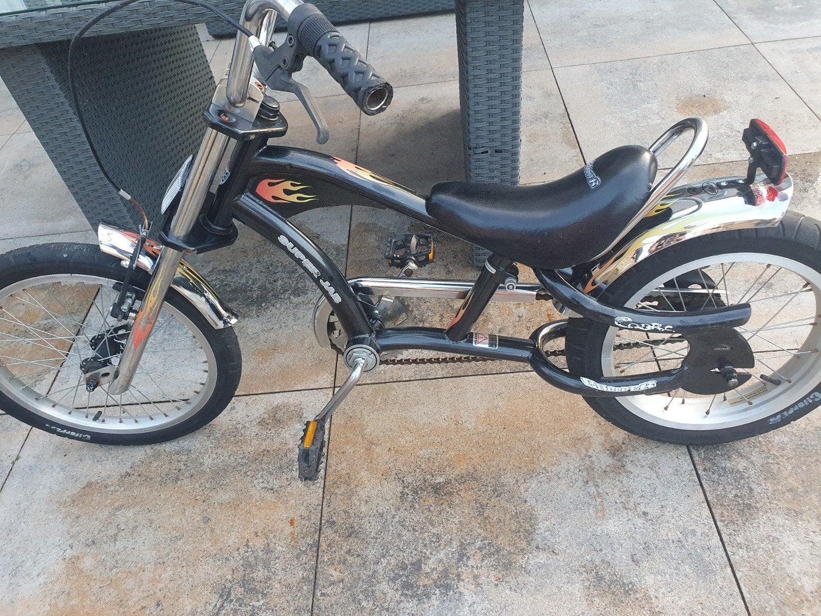 kinderfiets lowrider, Fietsen en Brommers, Ophalen, Terugtraprem, Gebruikt, Staal
