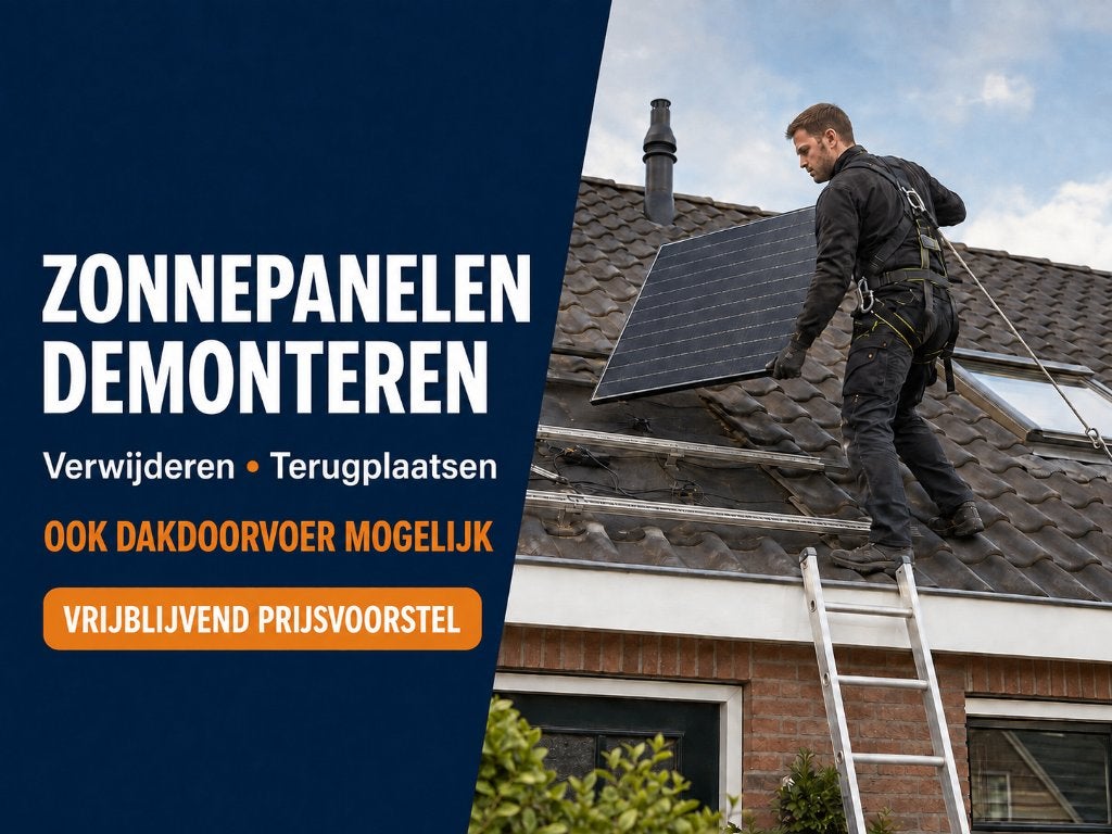 Zonnepanelen demonteren, verwijderen of terugplaatsen, Doe-het-zelf en Verbouw, Ophalen of Verzenden, Gebruikt
