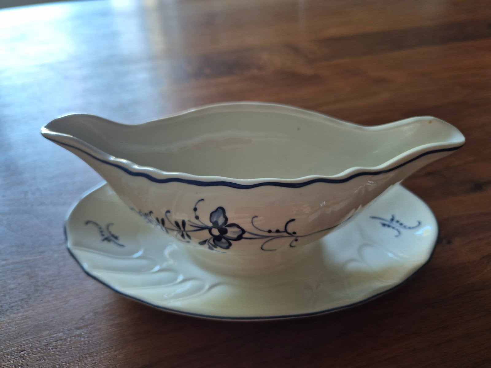 Villeroy & Boch sauskom met schotel, Vieuw Luxembourg, Ophalen of Verzenden