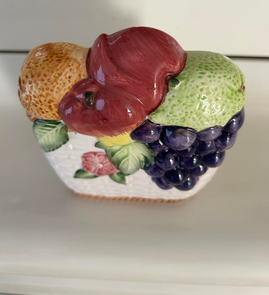 Keramische servethouder met 3D fruit design, Ophalen of Verzenden, Keramiek
