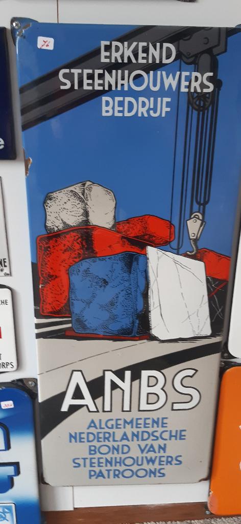 EMAILLE RECLAMEBORDEN, Verzamelen, Merken en Reclamevoorwerpen, Gebruikt, Reclamebord, Ophalen of Verzenden