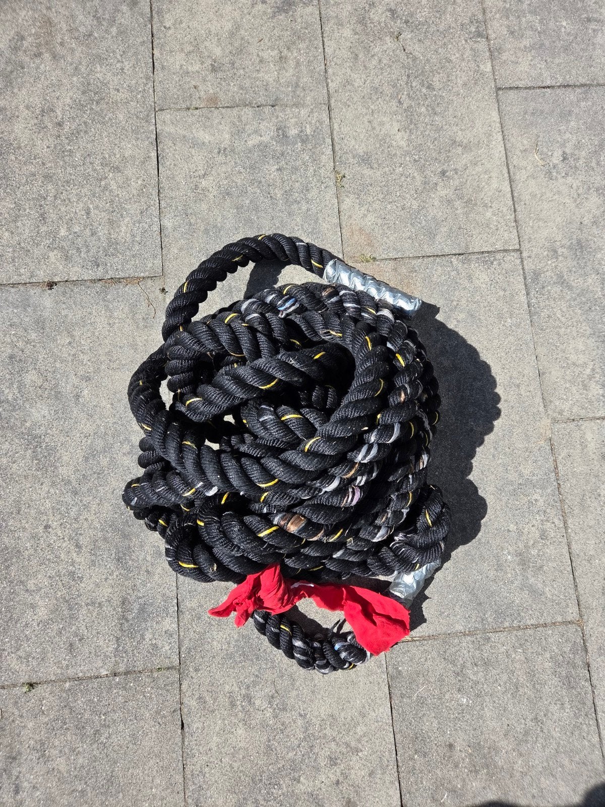 Battle rope / Touwtrektouw dik touw. gymtouw gym fitness., Ophalen, Gebruikt, Rug, Battle rope