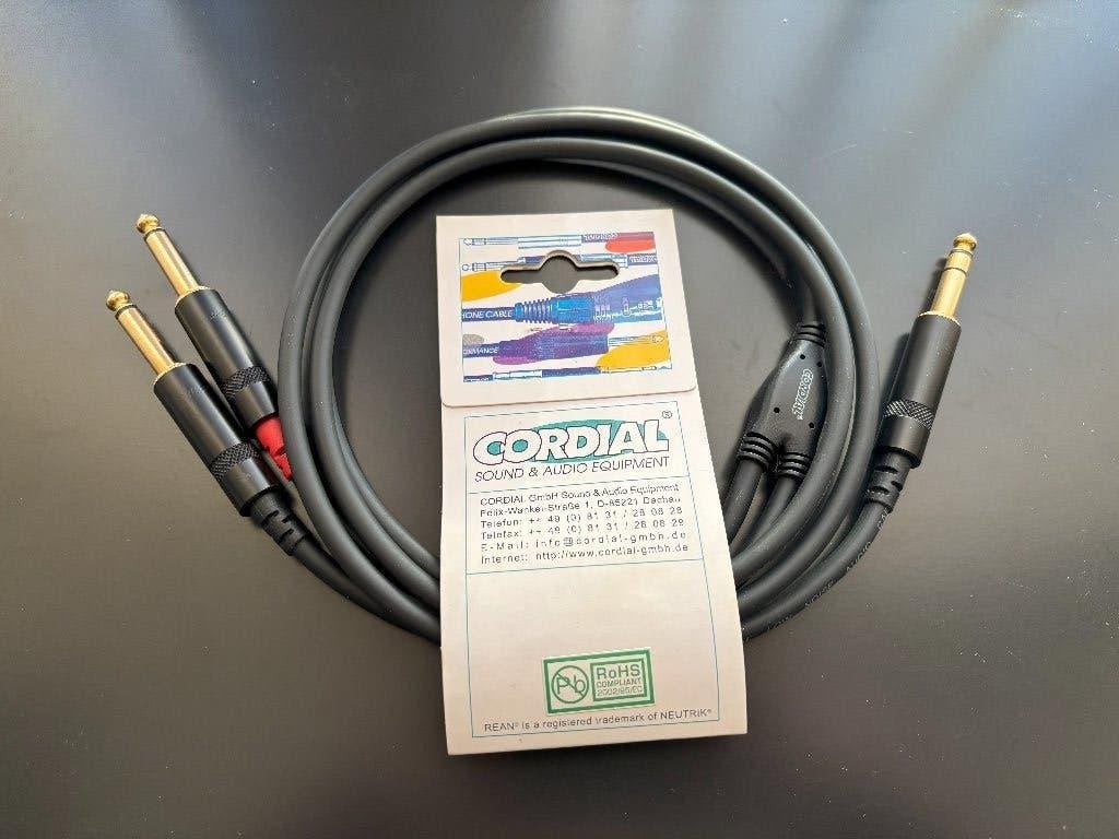 Cordial CFY-1.5-VPP kabel Jack Gold-plated Neutrik/REAN, Ophalen of Verzenden, Nieuw, Apparatuur
