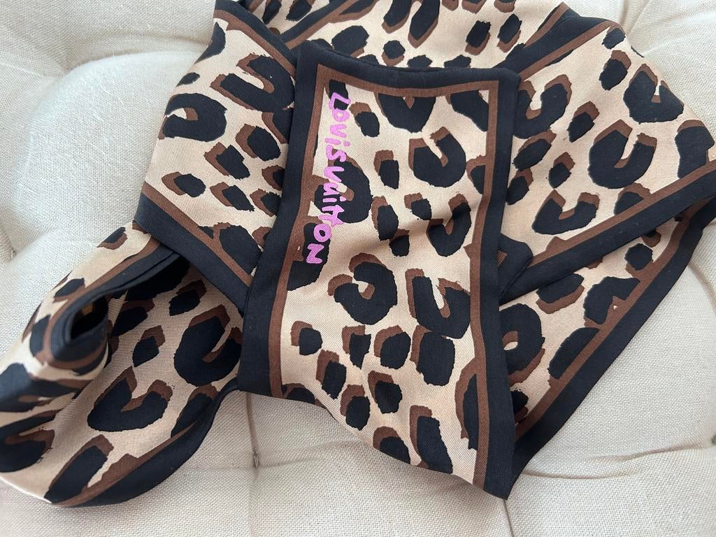 Sjaaltje  louis vuitton twilly stephen sprouse bandeau sjaal, Ophalen of Verzenden, Zo goed als nieuw