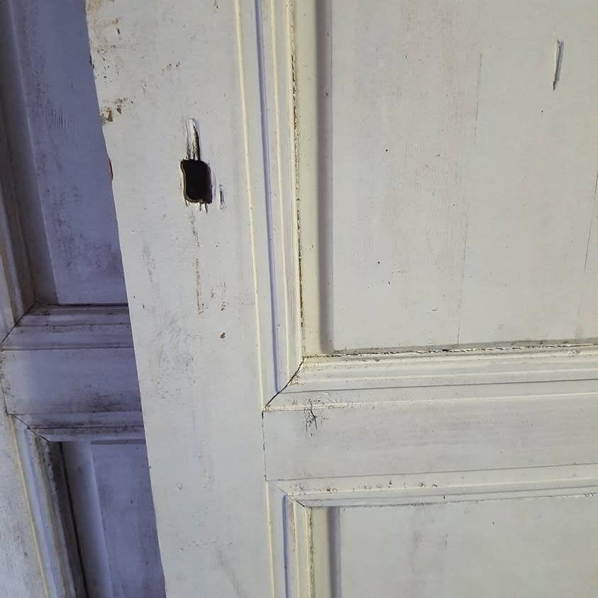 Eind Art Nouveau periode Solide Oude grenen paneeldeuren, Doe-het-zelf en Verbouw, Deuren en Horren, Gebruikt, Minder dan 80 cm