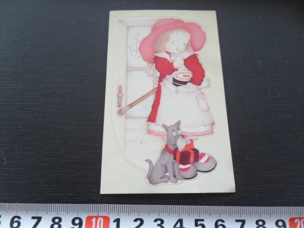 sticker strip meisje als sarah kay / holly hobbie, Ophalen, Zo goed als nieuw