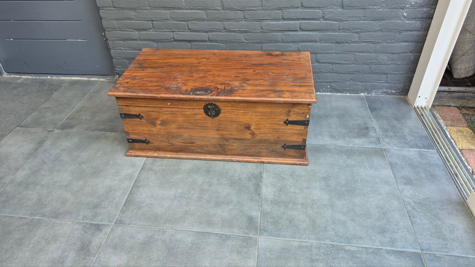 Oude dekenkist, Huis en Inrichting, Ophalen, Gebruikt, 50 tot 100 cm, Minder dan 50 cm