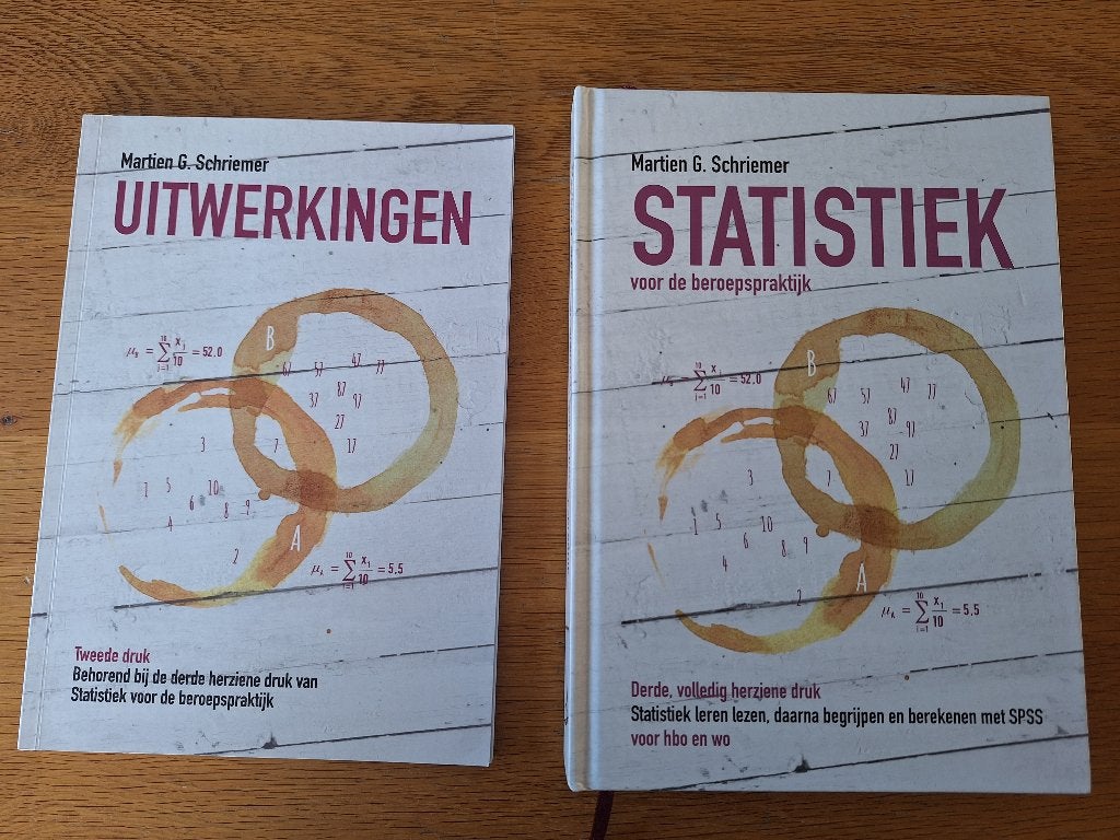 Martien G. Schriemer - Statistiek voor de beroepspraktijk, Ophalen of Verzenden, Alpha, Zo goed als nieuw, HBO