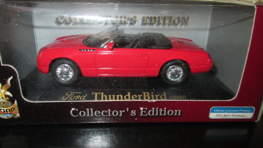 Ford Thunderbird Cabrio Rood Yatming 1:43, Ophalen of Verzenden, Nieuw, Auto, Overige merken