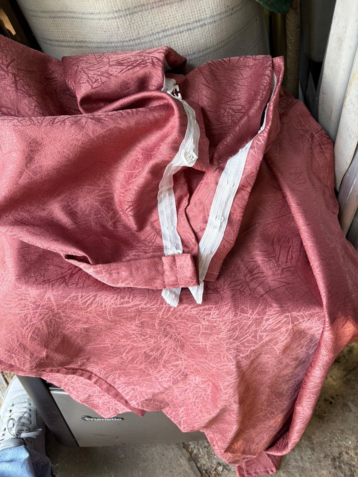 3 gordijnen van een tabbert comtesse, Ophalen of Verzenden, Gebruikt