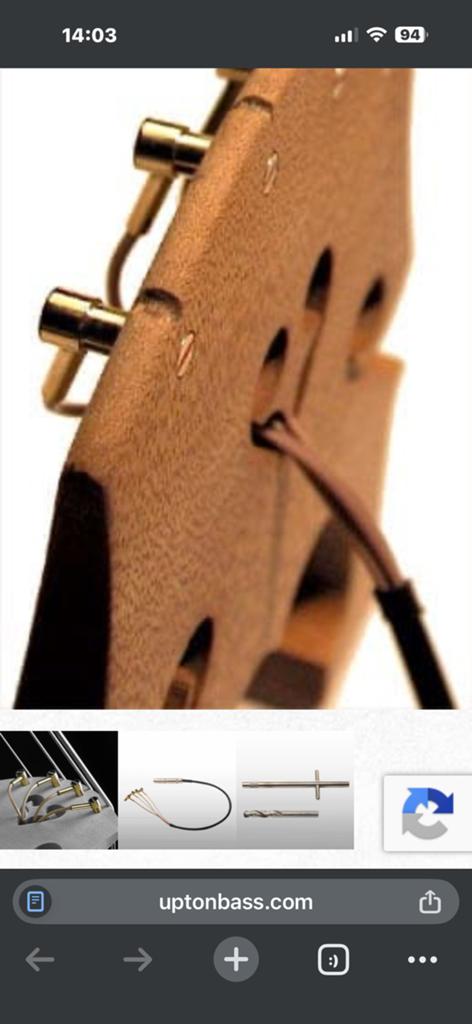 Wilson K4 pick up voor contrabas complete set goede staat, Muziek en Instrumenten, Strijkinstrumenten | Contrabassen, Ophalen of Verzenden