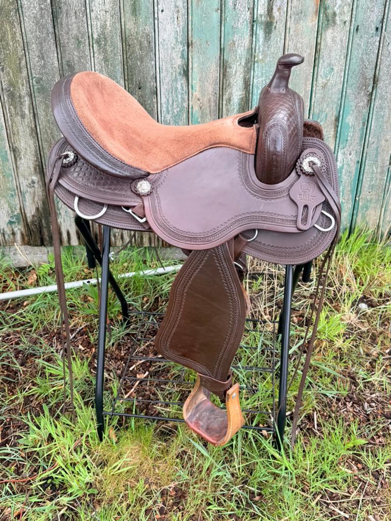 Edix Django 17”, Dieren en Toebehoren, Paarden en Pony's | Zadels, Ophalen of Verzenden, Gebruikt, Western
