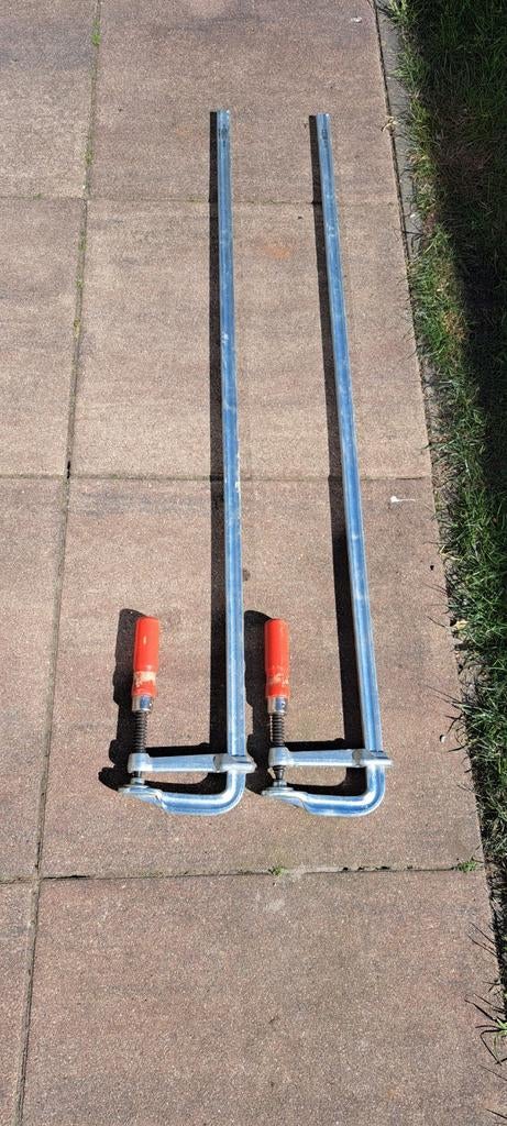 Grote lijmklemmen - Bessey 1250 x 120 (2 stuks), Ophalen
