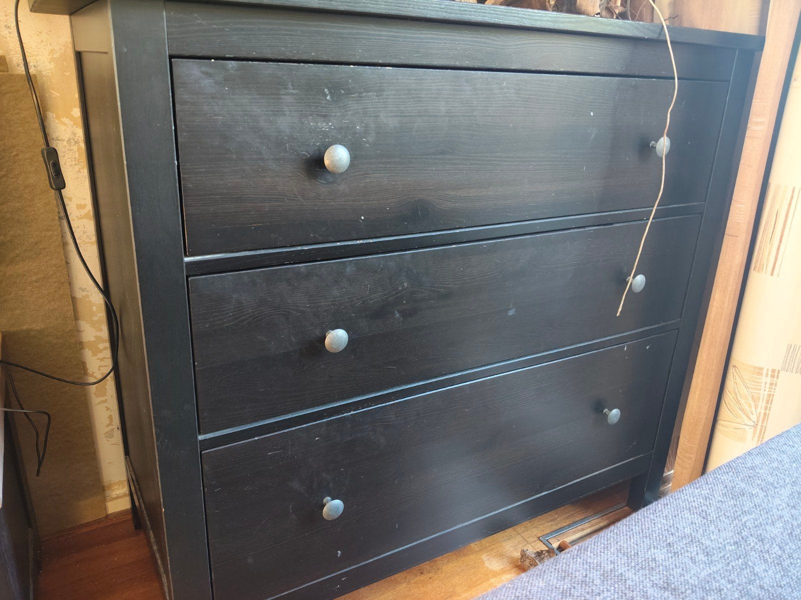 Hemnes ikea kast zwart/bruin, Ophalen, 25 tot 50 cm, Minder dan 100 cm