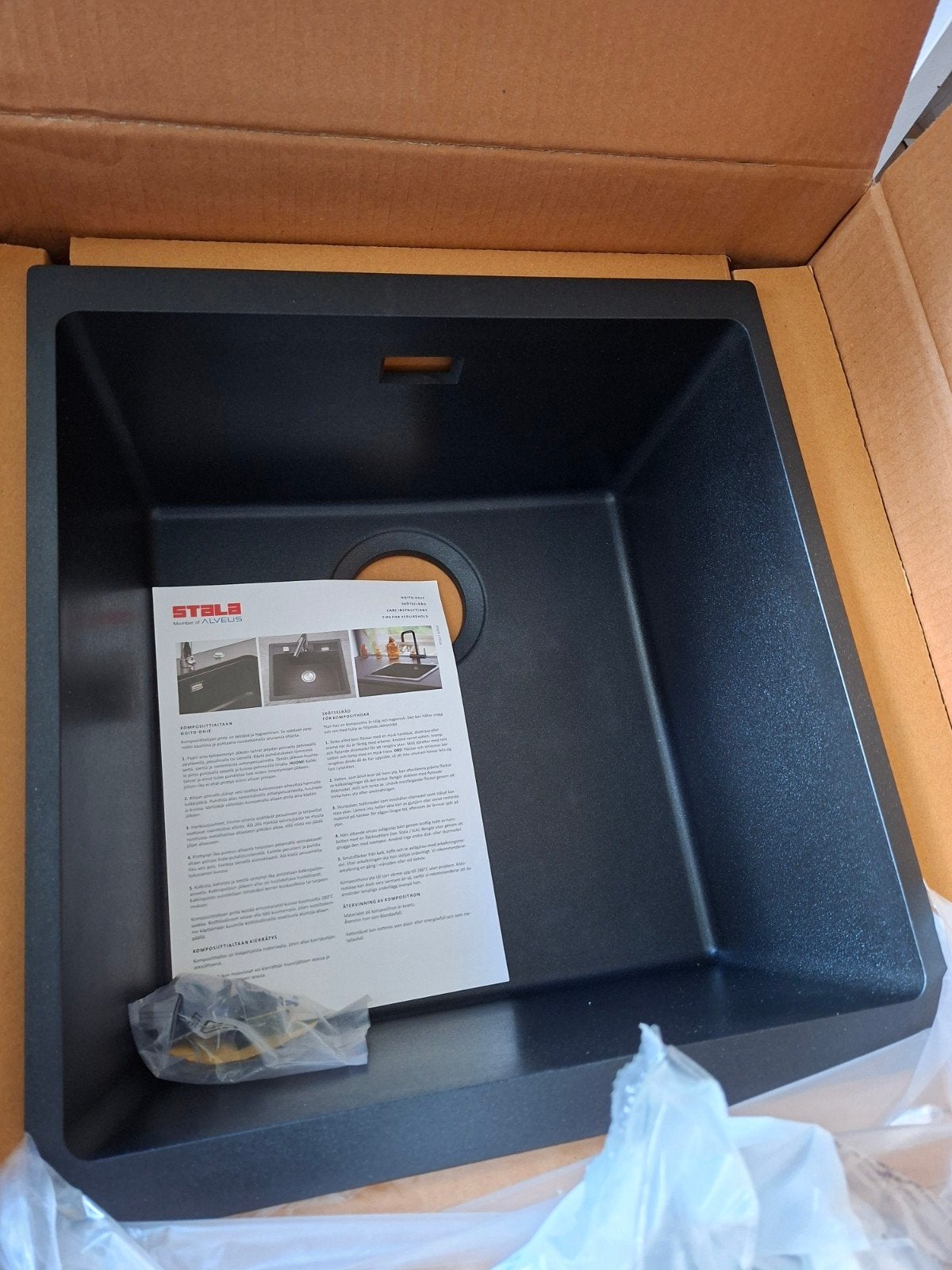 Nieuwe Stala Keukenwasbak Antraciet - CEG-E40B, Ophalen of Verzenden