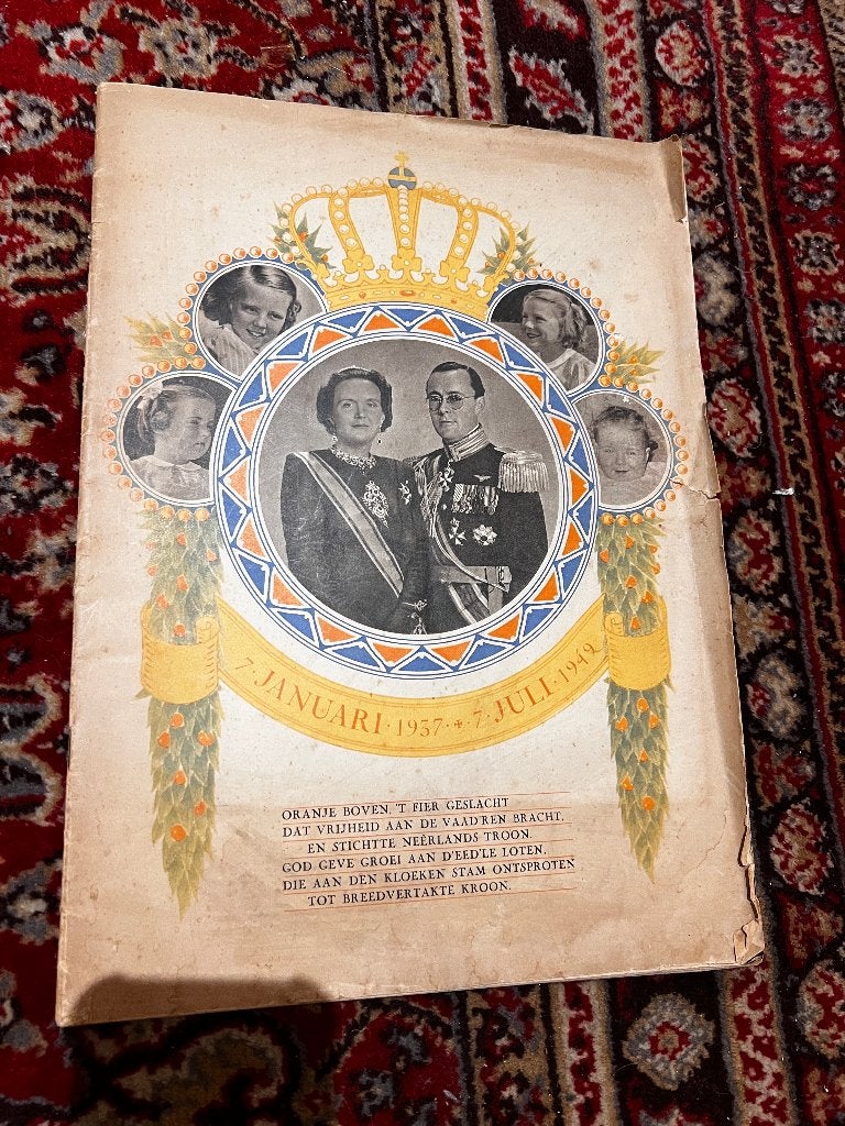 Gedenkalbum 1949 huwelijk Prinses Juliana & Prins Bernhard, Ophalen, Gebruikt, Nederland, Tijdschrift of Boek