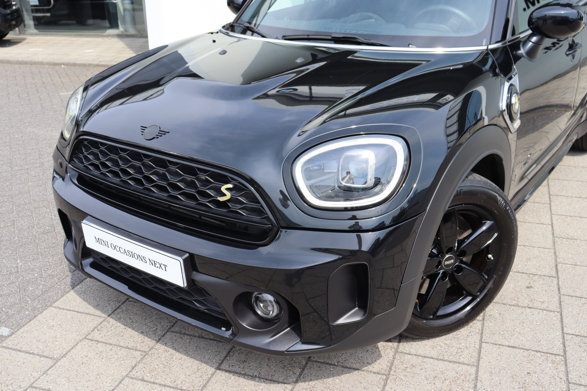 MINI Countryman Cooper SE ALL4 Automaat / Panoramadak / Acht, Auto's, Mini, Gebruikt, Zwart, Met garantie (alle), Blauw