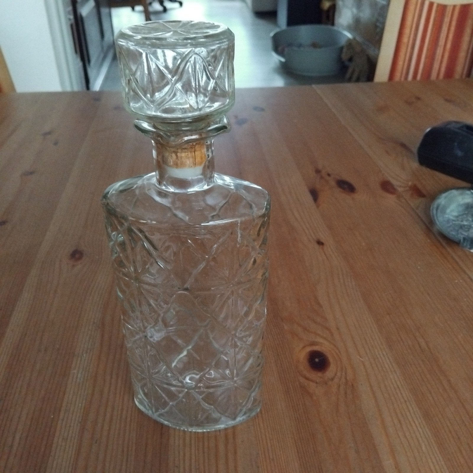 wisky karaf met ruitpatroon, Ophalen of Verzenden