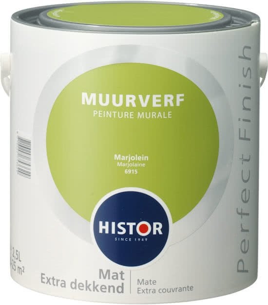 Nieuw: HISTOR Verf / MUURVERF MARJOLEIN 2,5 liter, Nieuw, Ophalen of Verzenden, Verf, Minder dan 5 liter