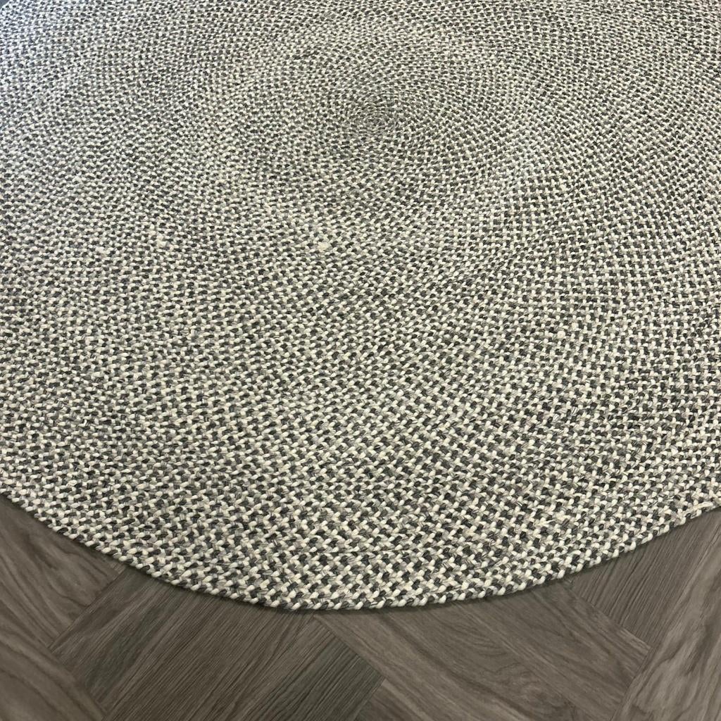 Brinker Lana Rodondo Rond Vloerkleed - 190x190cm, Grijs, 150 tot 200 cm, Rond, Ophalen of Verzenden
