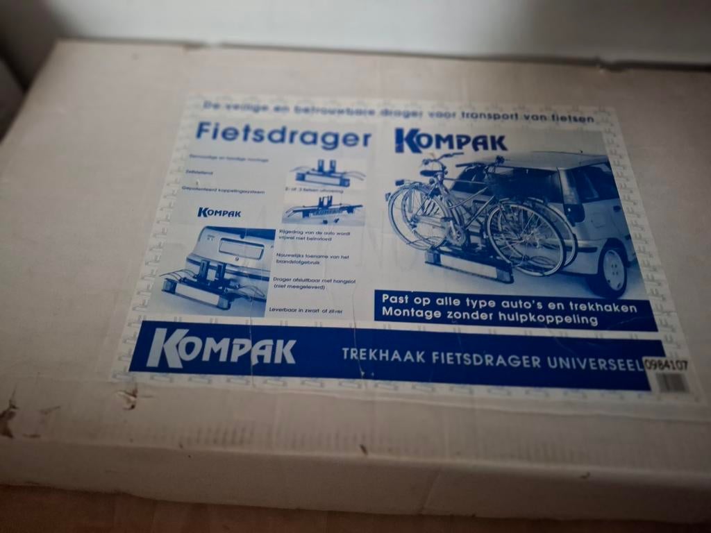 Kompak Trekhaak Fietsendrager Universeel - 2 fietsen, Ophalen, 2 fietsen, Gebruikt, Trekhaakdrager