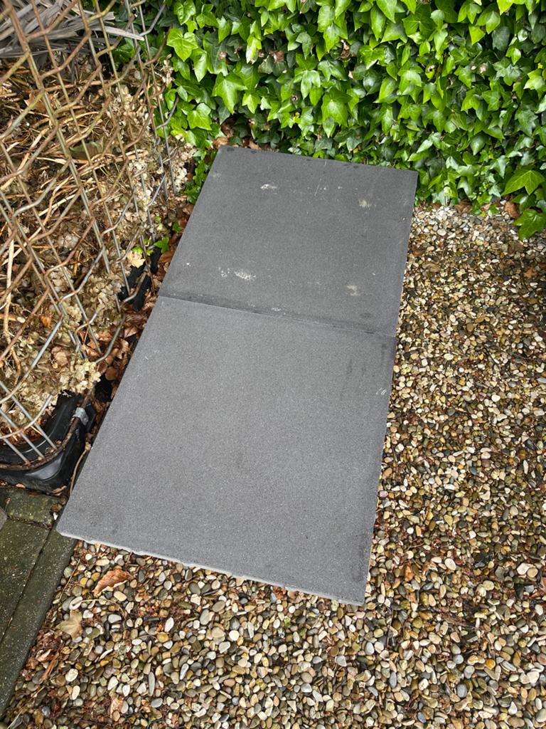 9x Geotops Corso betontegels 60x60x4 cm Taormina donkergrijs, Tuin en Terras, Tegels en Klinkers, Ophalen, Nieuw, Minder dan 5 m²