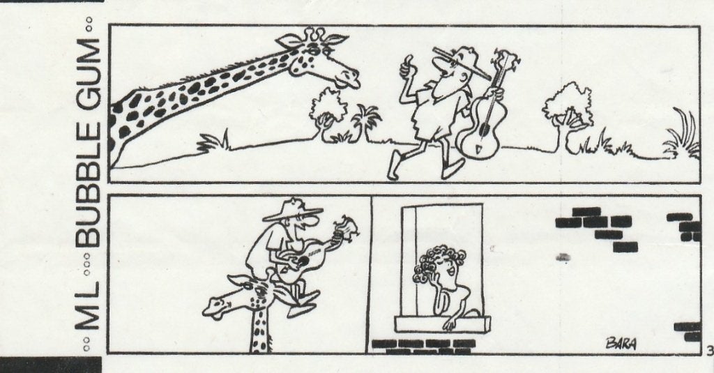 Kauwgomplaatje,  ML bubble gum  (973), Ophalen of Verzenden, Zo goed als nieuw