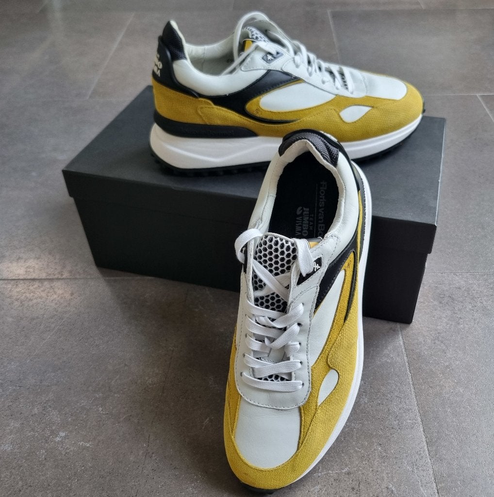 Floris van Bommel Noppi schoenen, Jumbo/Visma Edition, Kleding | Heren, Schoenen, Wit, Floris van Bommel, Nieuw, Ophalen of Verzenden