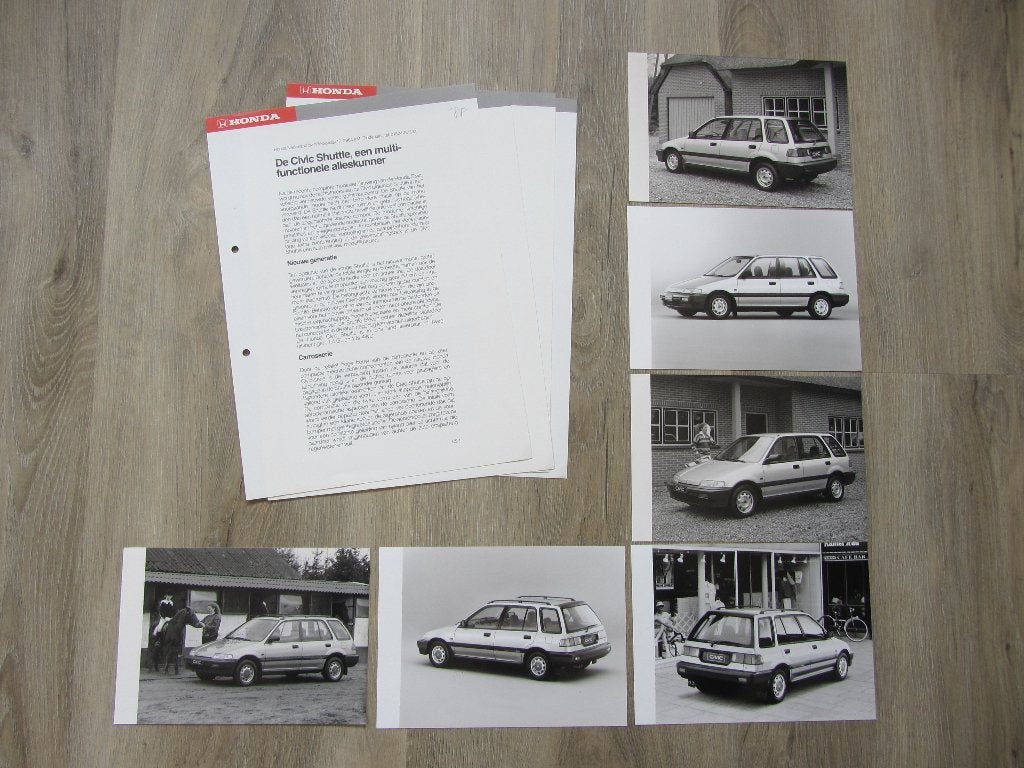 Honda Civic Shuttle Persbericht 1984 - 1988, Ophalen of Verzenden, Zo goed als nieuw, Honda, Honda