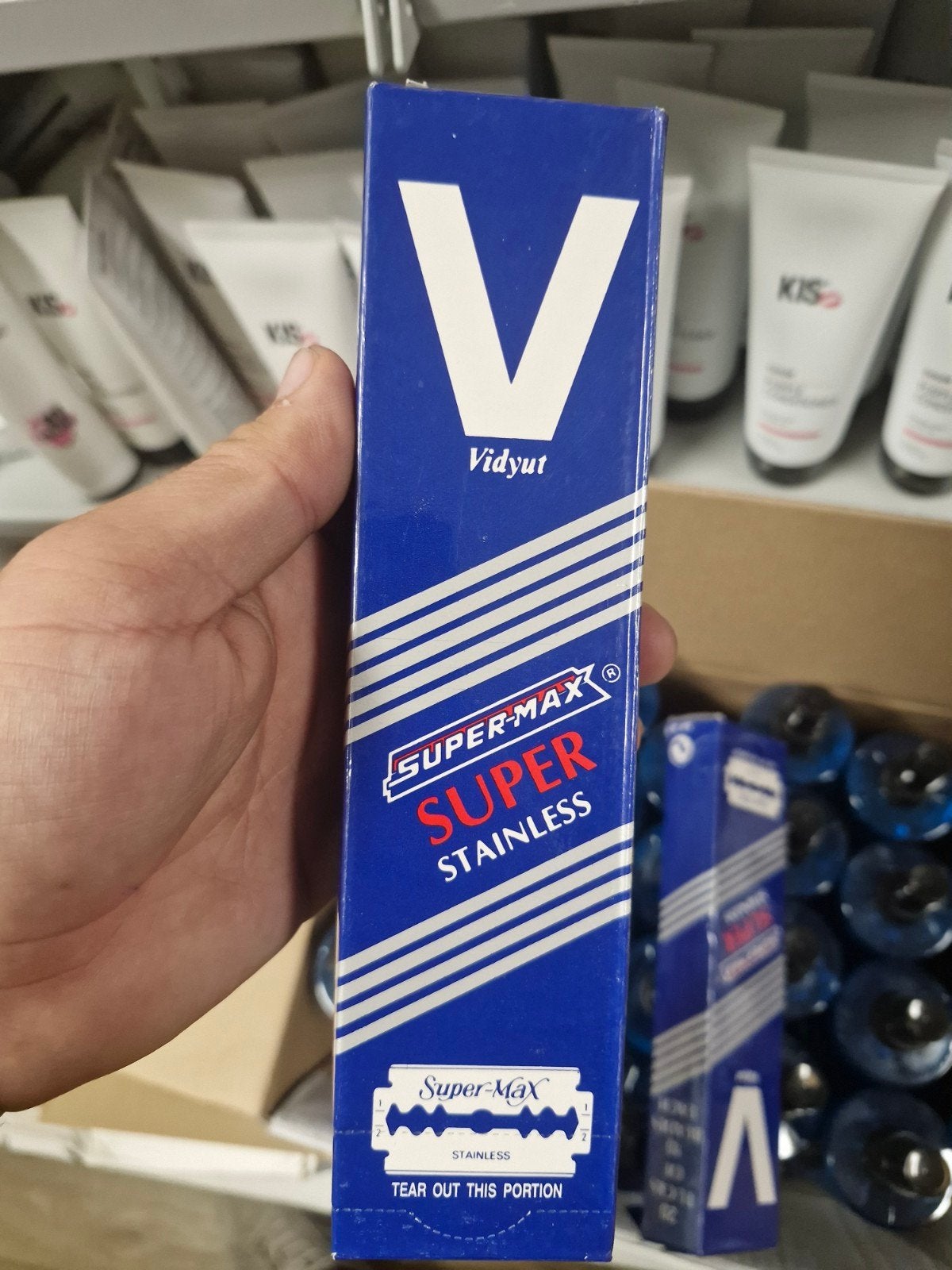 Partij 30 pakjes Super-Max Super Stainless Scheermesjes, Ophalen of Verzenden, Nieuw