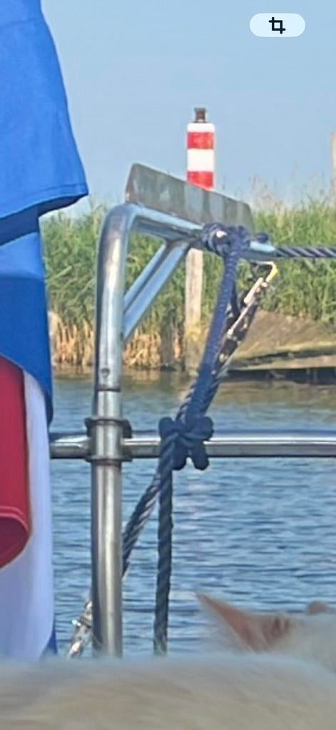 Gebruikte RVS Davits zonder vloerpot, incl. railing beugels, Ophalen, Zo goed als nieuw, Overige typen