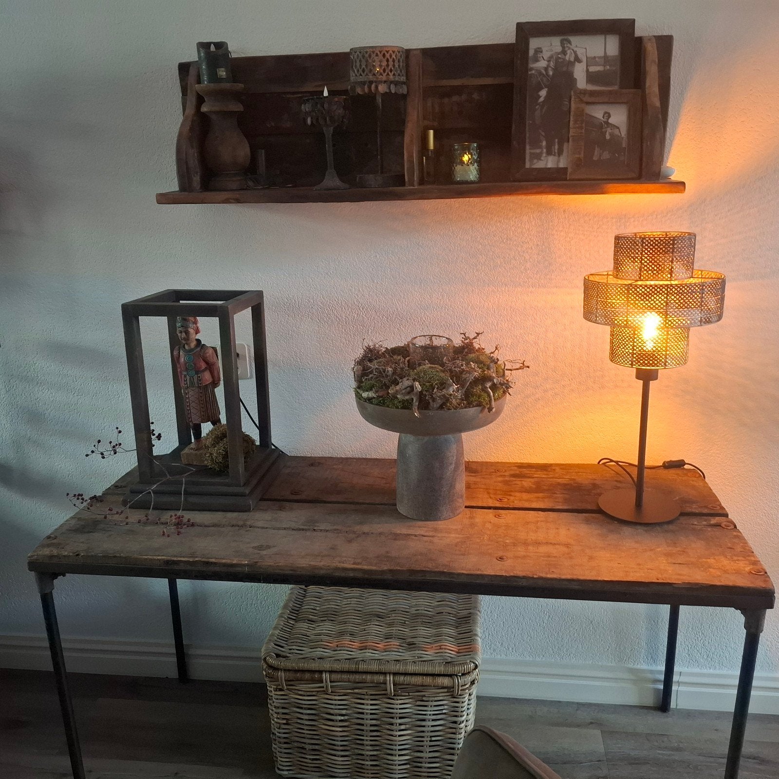 landelijke sidetable dressoir oude markttafel, Gebruikt, 200 cm of meer, Ophalen of Verzenden, 25 tot 50 cm