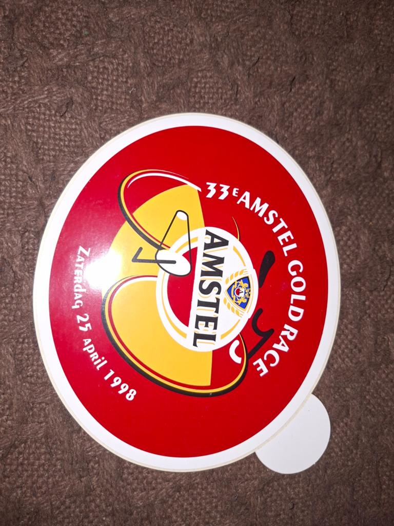 Sticker amstel, Ophalen of Verzenden, Zo goed als nieuw, Viltje(s), Amstel