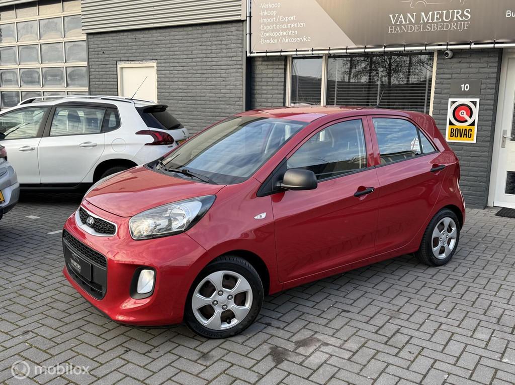 Kia Picanto 1.0 CVVT EconomyPlusLine, Airco, NAPNL Auto, 5 d, Euro 5, Stof, Gebruikt, Zwart
