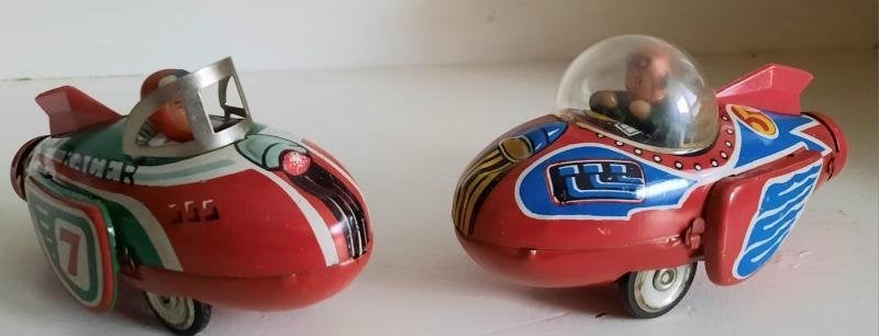 2 Speelgoed vliegtuigjes blik, Antiek en Kunst, Ophalen of Verzenden