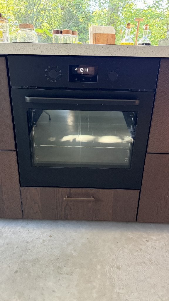 IKEA EFTERSMAK zwarte inbouwoven – 72 liter – hetelucht, Ophalen, 60 cm of meer, Inbouw, 60 cm of meer