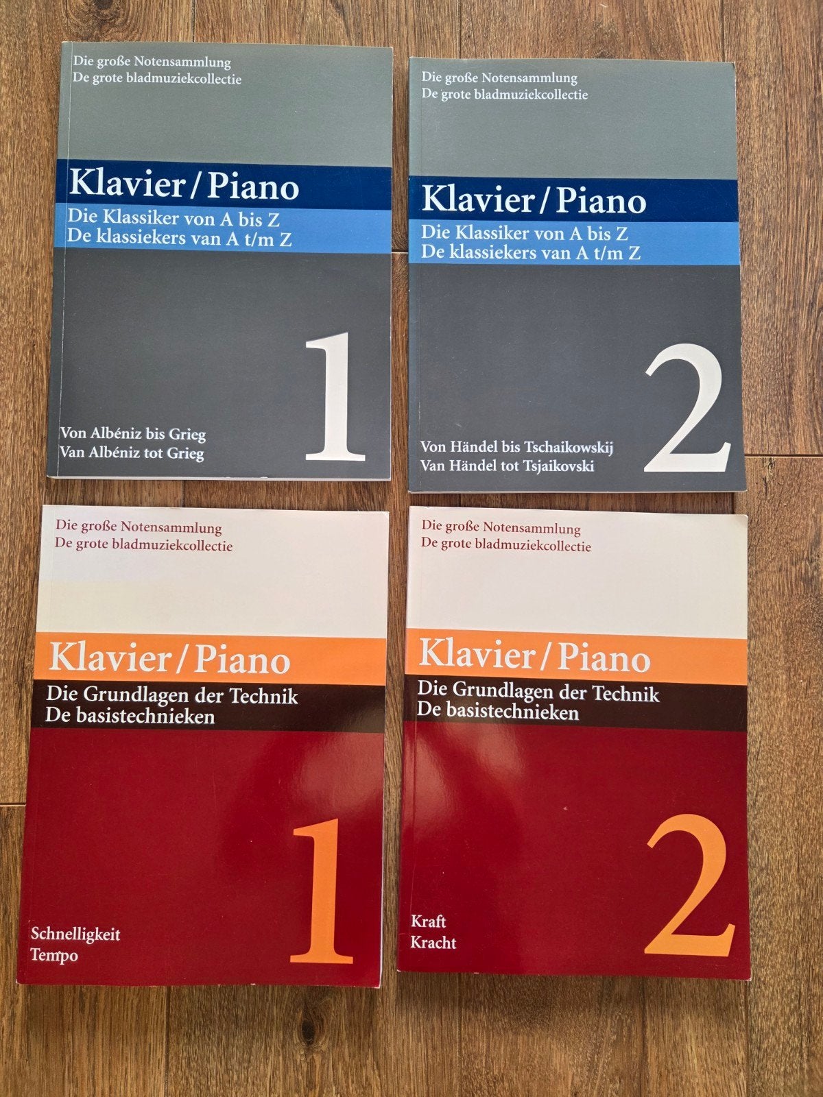 Klavier/Piano Bladmuziek Collectie - zgan 4 Boeken, Klassiek, Les of Cursus, Ophalen of Verzenden, Piano