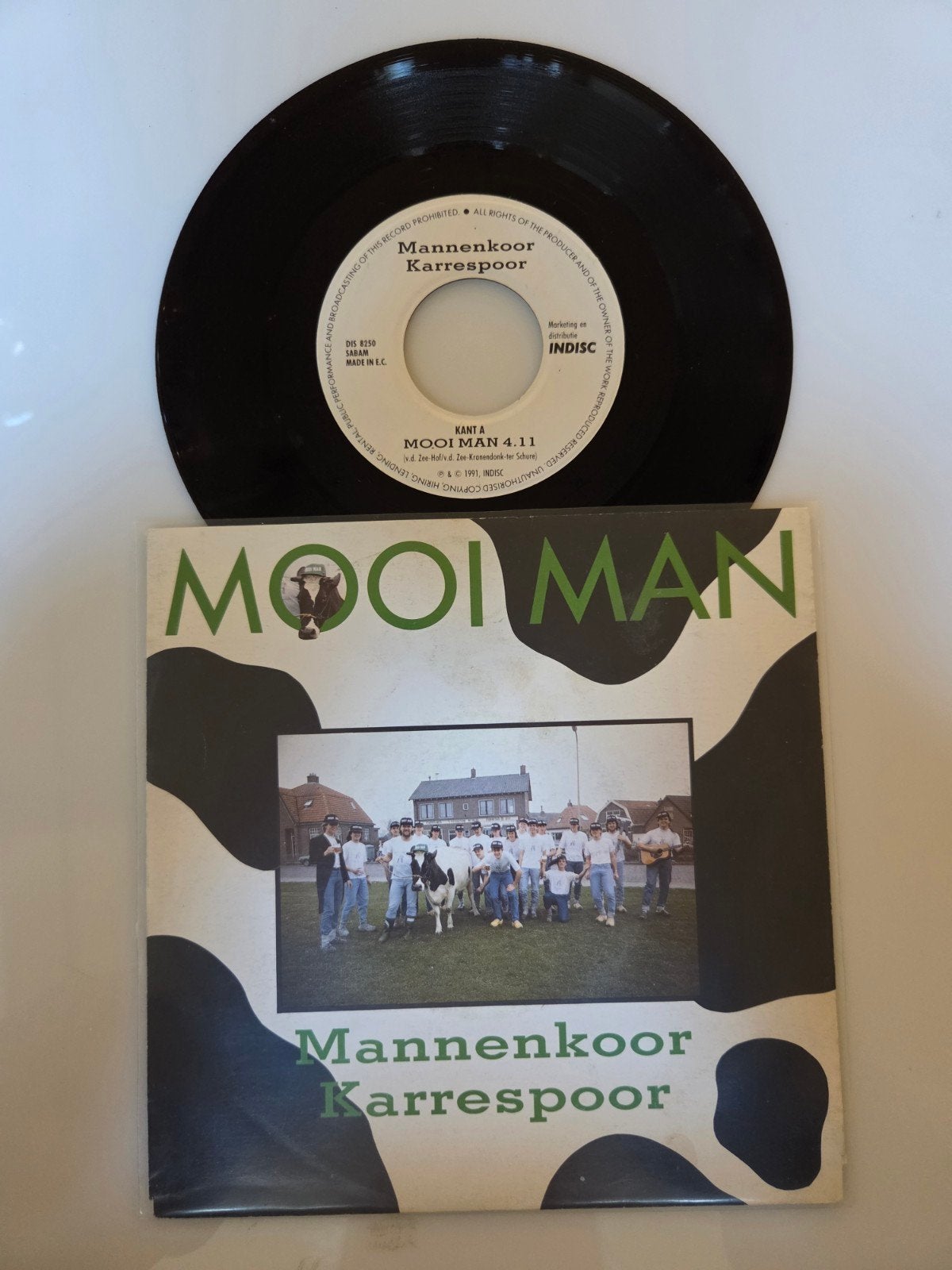 Mannenkoor Karrespoor - Mooi man, Ophalen of Verzenden, Gebruikt, 7 inch, Nederlandstalig
