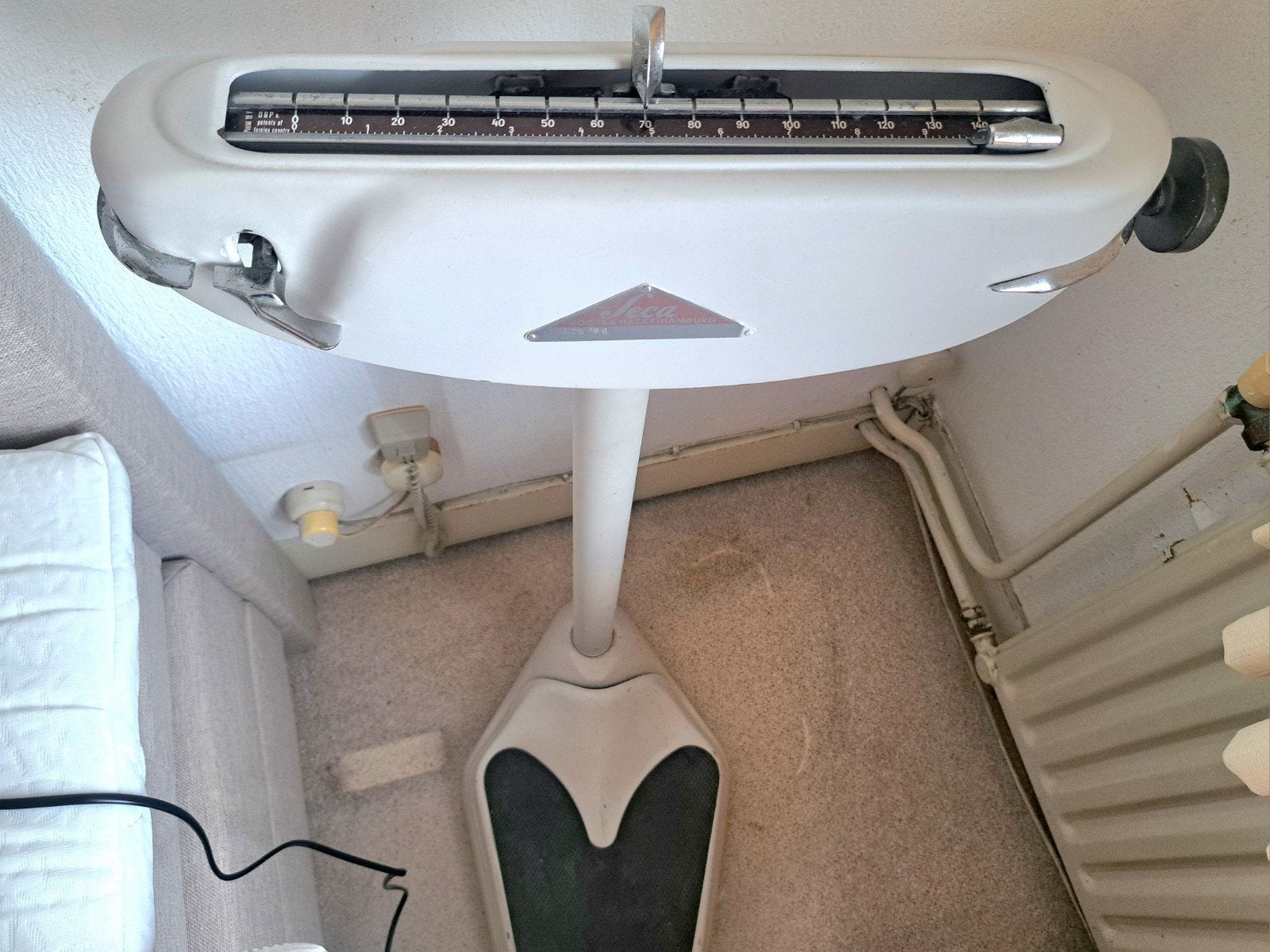 Vintage Seca personenweegschaal - Retro design, Ophalen, Gebruikt, Overige typen, 100 tot 200 kg