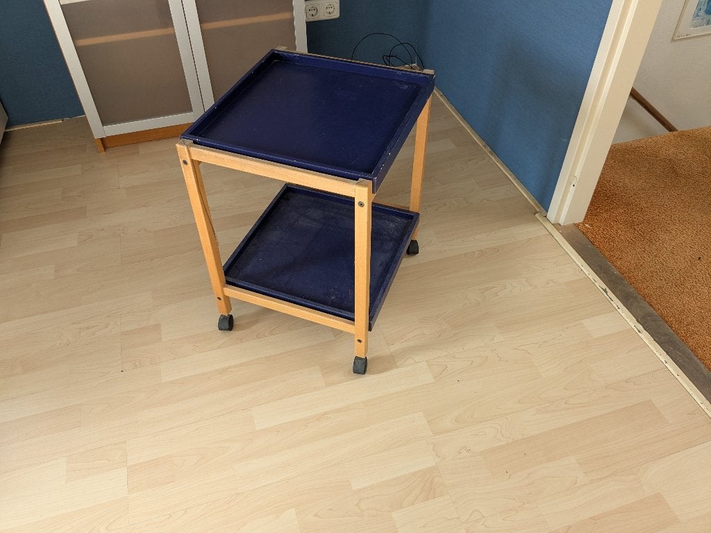 Verrijdbaar tafeltje/dienblad, Ophalen, Gebruikt, Overige typen, Rechthoekig