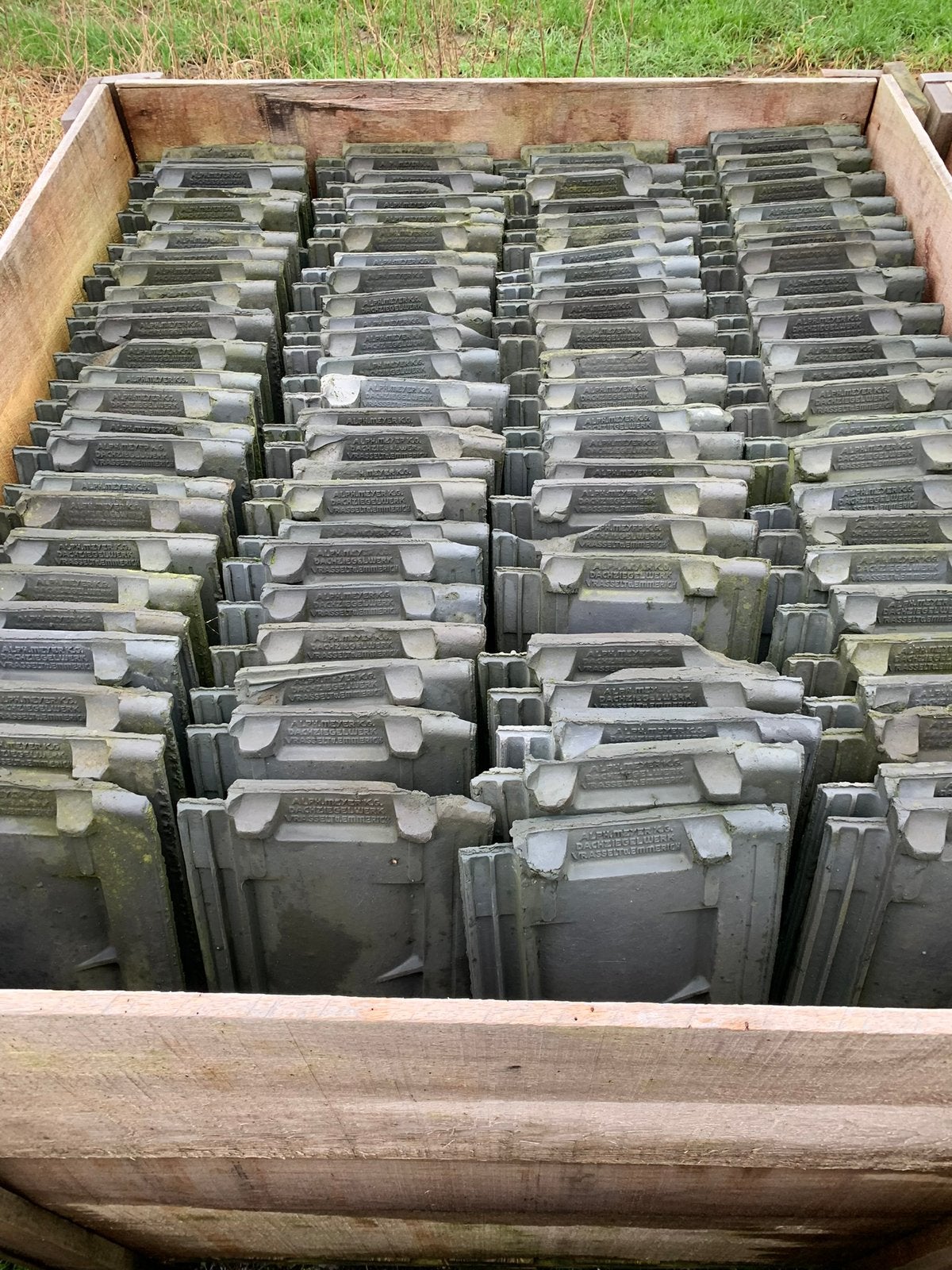 Partij van 1000 gebruikte gebakken dakpannen, Ophalen, Gebruikt, Steen of Klei, 15 m² of meer