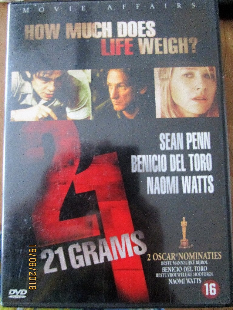 dvd 21 grams, Alle leeftijden, Ophalen of Verzenden, Zo goed als nieuw