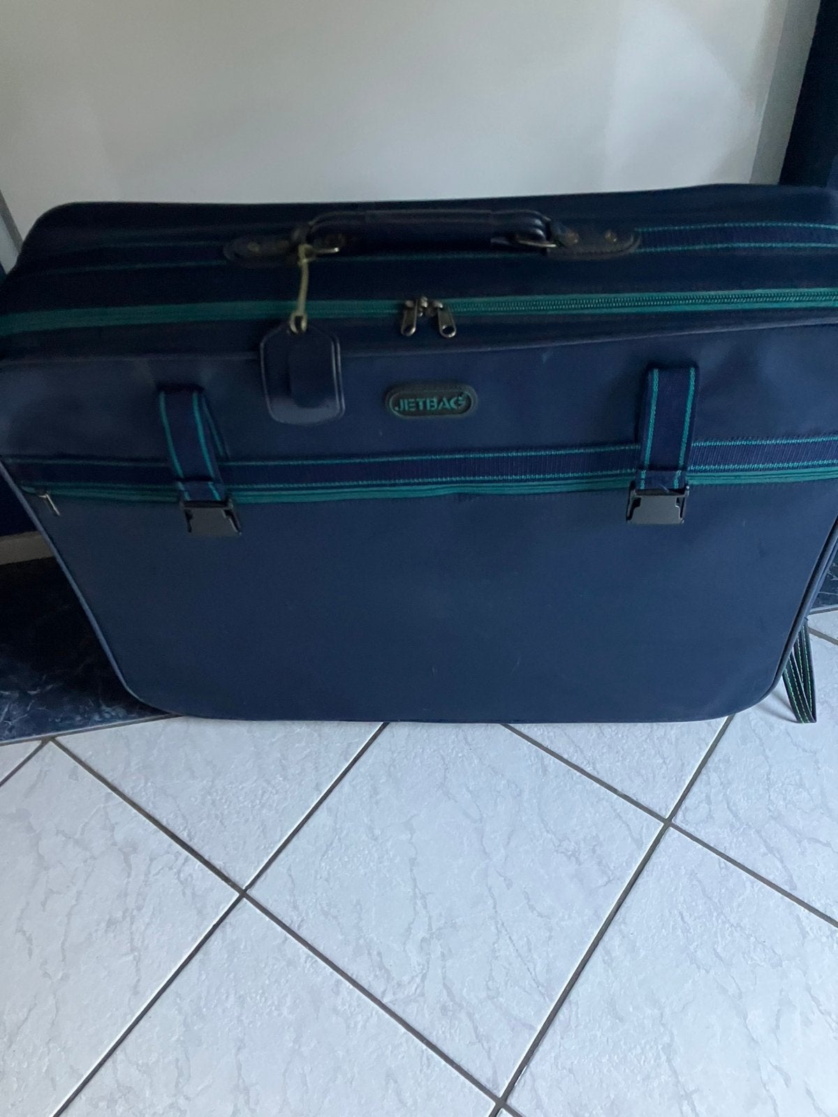Reiskoffer Blauw 76x56x21cm, Overige materialen, Gebruikt, 45 tot 55 cm, 70 cm of meer