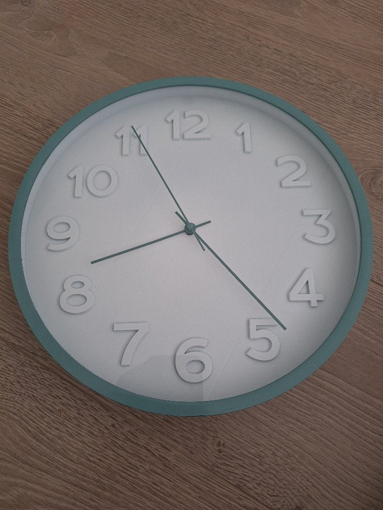 Wandklok - 30 cm, Ophalen of Verzenden, Gebruikt