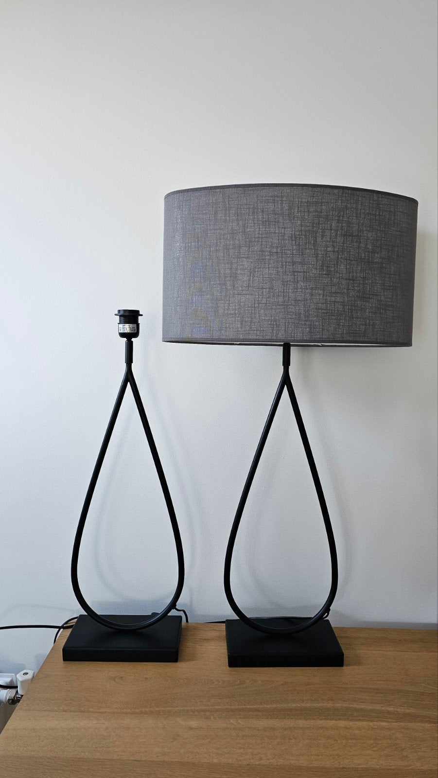 2 lampenvoeten Tamsu Light & Living maat L, 63 cm hoog, Minimalistisch, Nieuw, Zwart, 63 cm