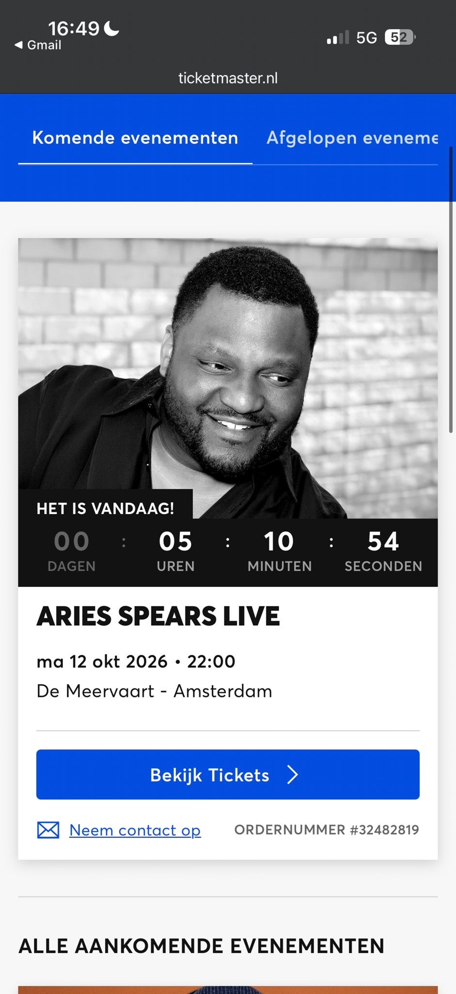 Aries Spears - 22:00 12 oktober 3x TICKETS TE KOOP