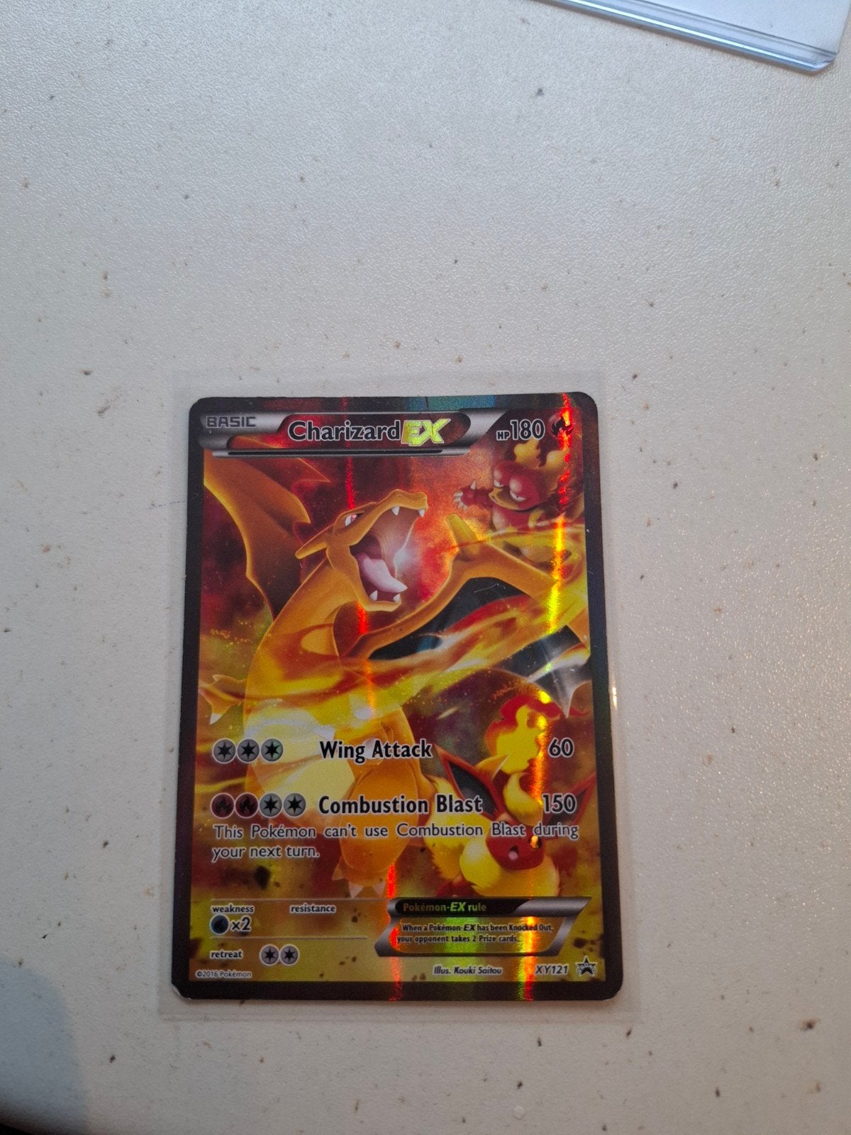 charizard ex pokemon promo, Ophalen of Verzenden, Gebruikt, Losse kaart, Foil
