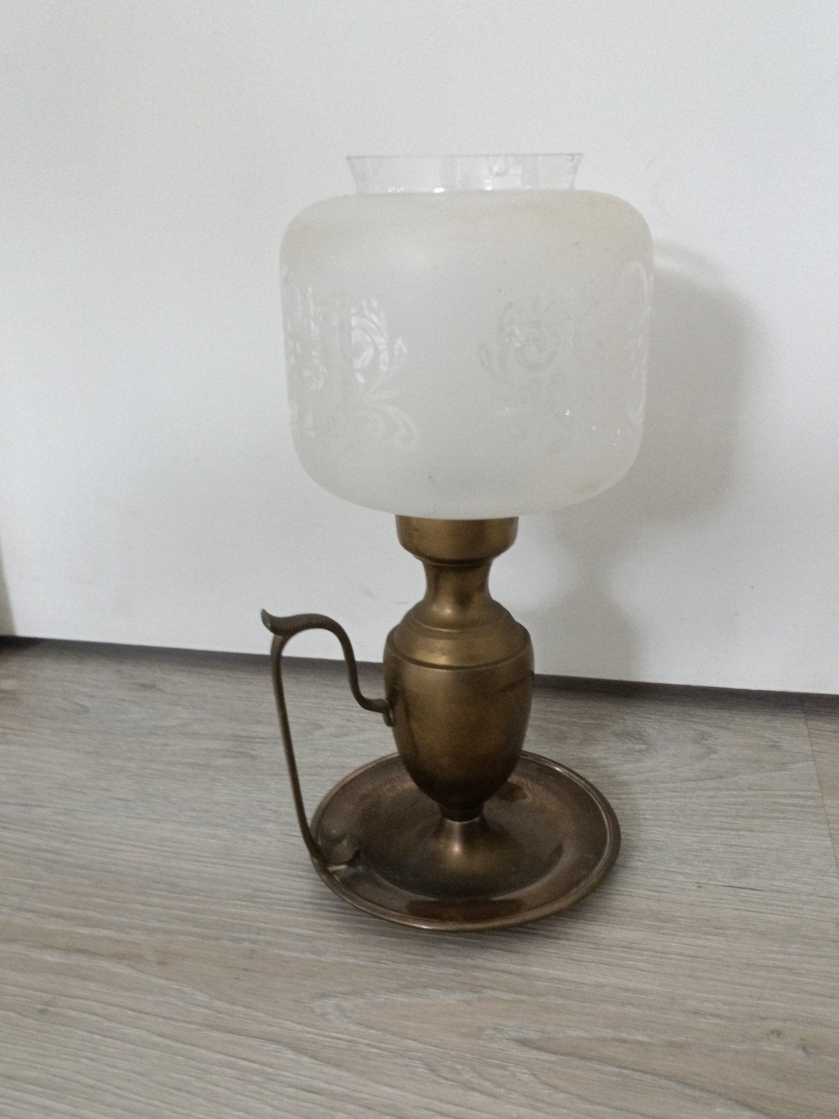 Vintage messing "olielamp", Ophalen of Verzenden