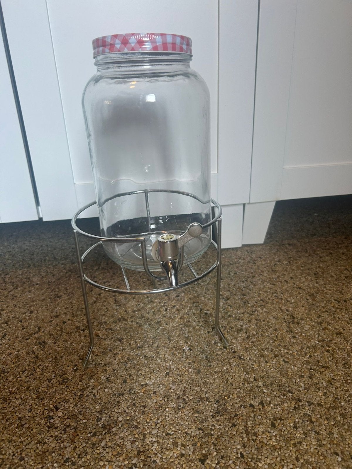 Limonade dispenser met tapkraan en standaard, Ophalen, Zo goed als nieuw, Overige merken, Glas